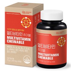 DAESANG Wellife 綜合維他命咀嚼錠, 60錠, 1個
