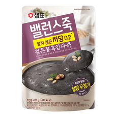 밸런스죽 샘표 검은콩흑임자죽, 420g, 1개