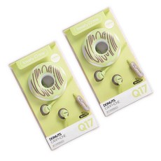 도넛 보관 유선 이어폰 2p Q17 그린