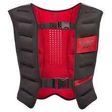 Reebok 重量背心增強肌肉和耐力, 5kg, 黑+紅