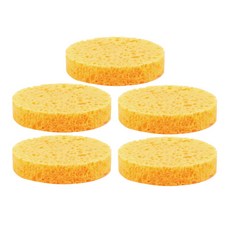 Jute 黃金纖維素海綿 15mm, 黃色, 5個