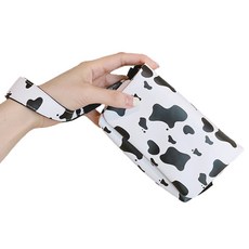 알로데 디지털 카메라 미니 포켓 파우치 스트랩, TYPE17카우, 1개