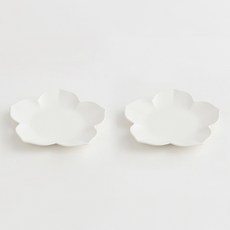 ERATO Moi 花朵盤, 白色, 2個