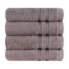 Songwol 松月 30支棉質毛巾 170g, 4個, 棕色