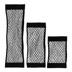 EZWIN 第二代黏貼式後車箱網袋3件組黑色, 單品, 1套