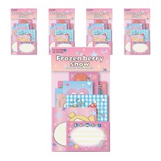 Maket Gamseong 彩虹便條紙系列, 1入, 莓果雪花果凍, 5個