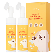 AVCA 寵物免洗泡泡潔足慕斯, 130ml, 2個