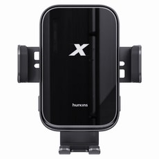 STT 에어엑스 차량용 핸드폰 고속 무선충전 거치대 Z플립 호환 15W, 블랙, C-CS