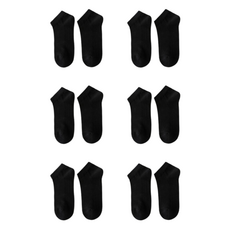 로이윙 남성용 로우탑 단목 통기성 양말 6켤레