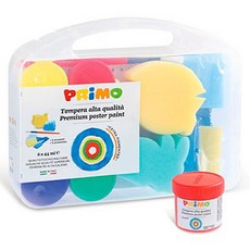 PRiMO 템페라 물감 + 도구 세트, 44ml, 6색