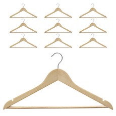 Im Home Living Genie 實木上衣衣架, 單一顏色, 10個
