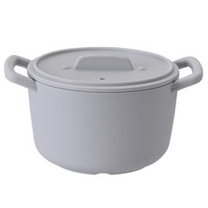 EASY SILLY 圓形微波爐多功能矽膠鍋 600ml, 灰色, 1個