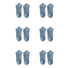 로이윙 남성용 로우탑 단목 통기성 양말 6켤레