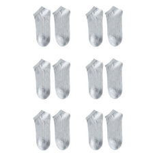 로이윙 남성용 로우탑 단목 통기성 양말 6켤레