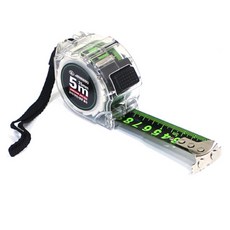 Jongwon 磁鐵雙面螢光捲尺 JWT-525, 1個, 5m