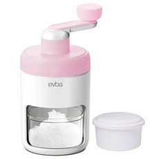 Eva Sharuru-bing 迷你刨冰機, 1個, 粉紅色, 製冰盒 + 製冰盤