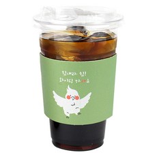 Inp PET 冰杯杯身 480ml + 飲用杯蓋 + 動物農場杯套隨機出貨套組, 25套