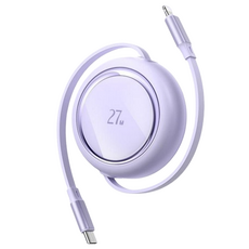 브이로즈 충전 케이블 아이폰 PD27W, 1m, F(퍼플), 1개