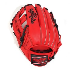 RAWLINGS HOH 特別訂製 SMU 手套 左投用 GH4WXHDBH34-6-SC/B-RH, 1個, 猩紅色 + 黑色