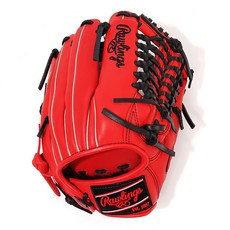 Rawlings HOH 特別訂製 SMU 棒球手套 右投用 GH4WXHDN65-4V-SC/B, 1個, 猩紅色 + 黑色