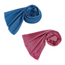 피어니스트 아이스 스포츠 쿨 타월 90 x 30 cm, 블루, 핑크, 2개