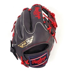 RAWLINGS HOH 特別訂製 SMU 內野手套 右投用 GH4WXHD205W-2-N/SC, 1個, 海軍藍 + 猩紅色