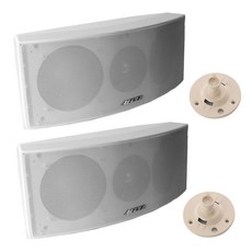 AEPEL 상하좌우 각도조절 스피커 FA-560W2 2p + 원형브라켓 2p 세트, FA-560W2(스피커)