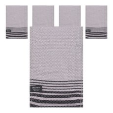 Songwol 松月 條紋搓澡巾, 灰色, 1入, 5個