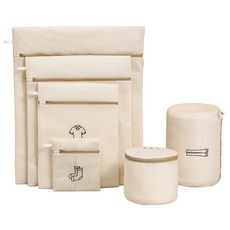 Hyper Premium 網眼雙層洗衣袋6件組, 混合色, 1套