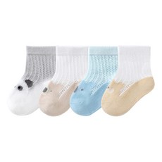 HARAROI 幼兒可愛無尾熊家族襪子4雙組