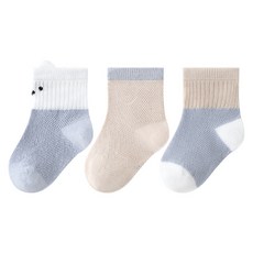 HARAROI 幼兒可愛熊貓襪子3雙組