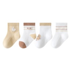 HARAROI 嬰幼兒可愛洋芋片襪子4雙組