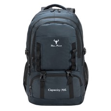 BLUEMOUNT 大容量戶外後背包 70L APZ306, 海軍藍