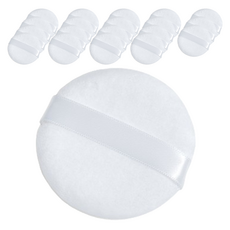 SELFANGEL 蜜粉純棉粉撲 基本款 L, 20個, 白色