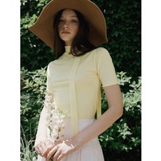 리올그 여성용 프라 컷아웃 하프 스카프 티셔츠