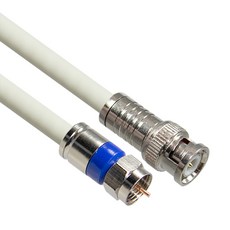 마하링크 국산 BNC TO RF 5C 동축 케이블 고급형 화이트, 15m, 1개