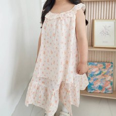 女童透氣杏花上衣襯衫 6804