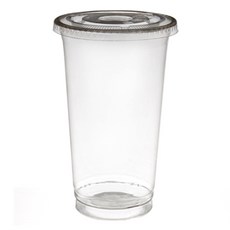 페트 아이스컵 630ml x 100p + 평뚜껑 100p 세트, 1세트