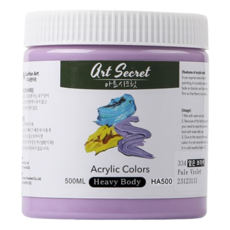Art Secret 藝術家的秘密 重質專家級高黏度壓克力顏料 334 淺紫色, 1色, 500ml