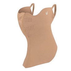 U2SPORTS 可水洗冰淇淋感防曬運動面罩, 米色