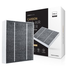 hanafilter PM0.3 高級活性碳汽車空調濾網, 1個, K-18