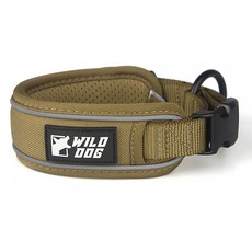WILD DOG 狗用軟墊項圈, 棕褐色, 1個