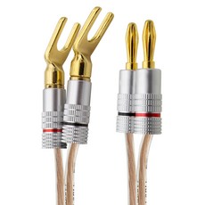 soltop 韓國製馬蹄形香蕉插頭無氧銅線 80C 喇叭線, SOLTOP-434(20m), 混合色