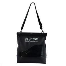 PictetFino Dtree 釣魚輔助防水斜背包, 黑色