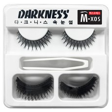 Darkness 人造假睫毛 M-XOS 26p, 黑色, 1個