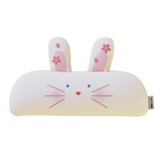 밀로앤개비 유아용 롱 베개 토끼 블라썸 라라 마이크로솜포함, 토끼블라썸라라, 1개