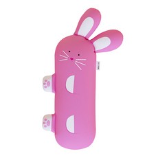 밀로앤개비 유아용 롱 베개 토끼 허그 로라 마이크로솜포함, 핑크, 1개