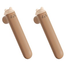 ARYKO 可愛矽膠門把手套 2入, 棕色