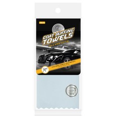 프로그 코팅 광택 세차 타월 2p, 블루, 1개