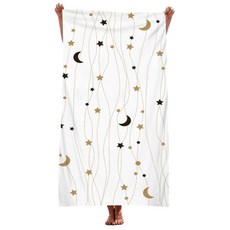 unhave 夏季派對沙灘巾 70 x 150 cm, 1個, 25 星光月光